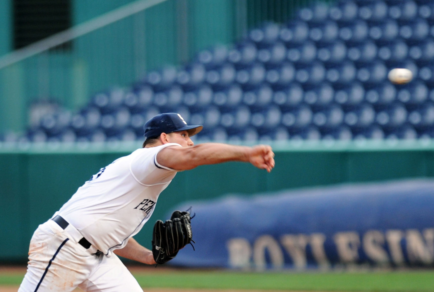 Sal Biasi (6) makes a pitch